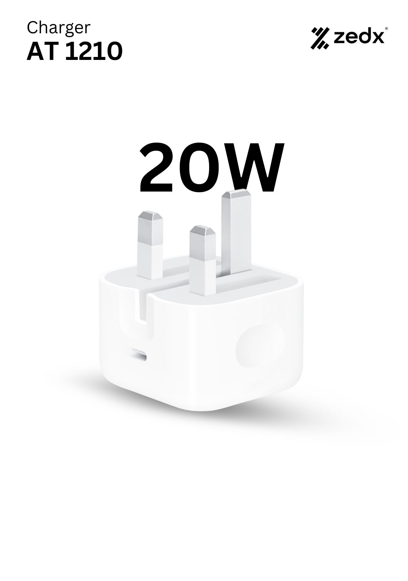 ZEDX 20W TypeC Charger PD- AT 1210