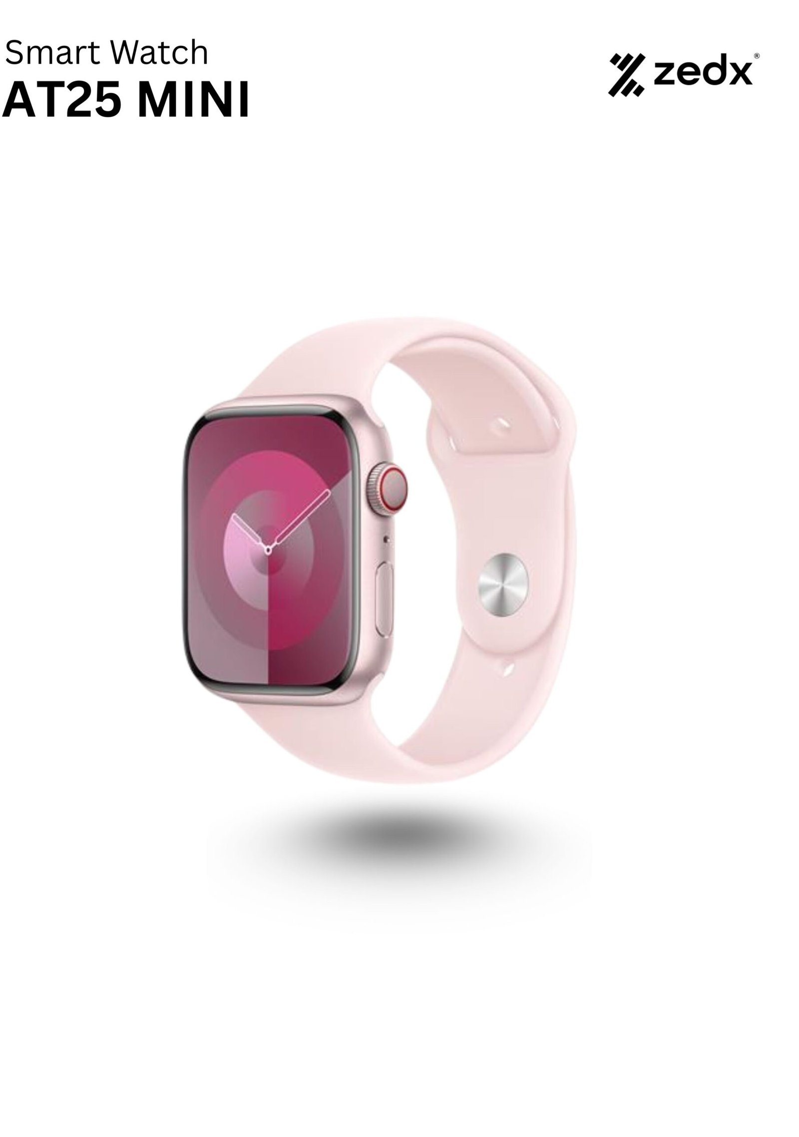 ZEDX SMART WATCH AT 25 MINI Pink Gold- 41mm
