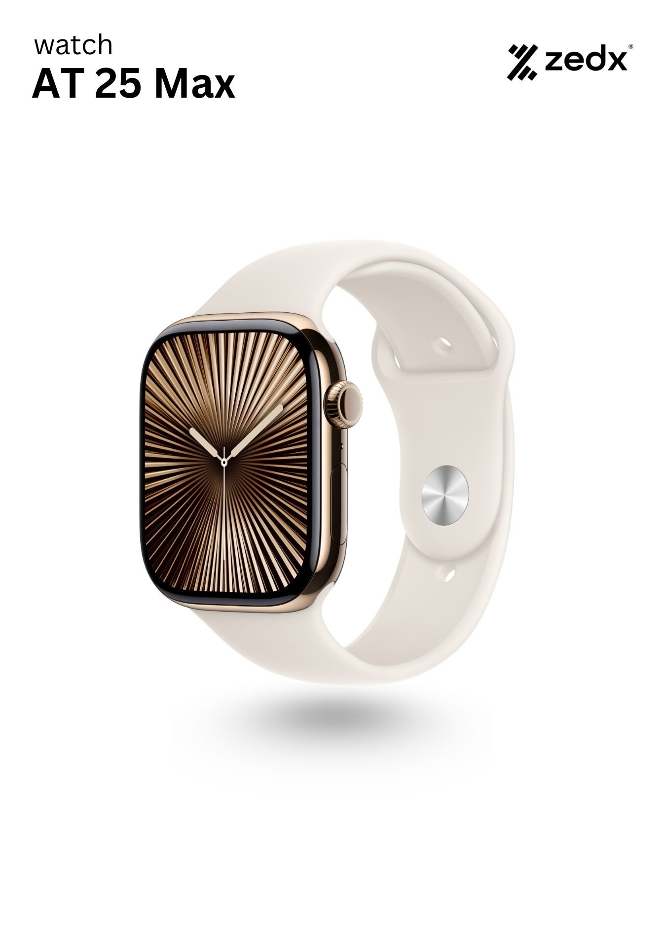 ZEDX WATCH AT25 MAX 46mm Smooth Touch System - ORAN PINK