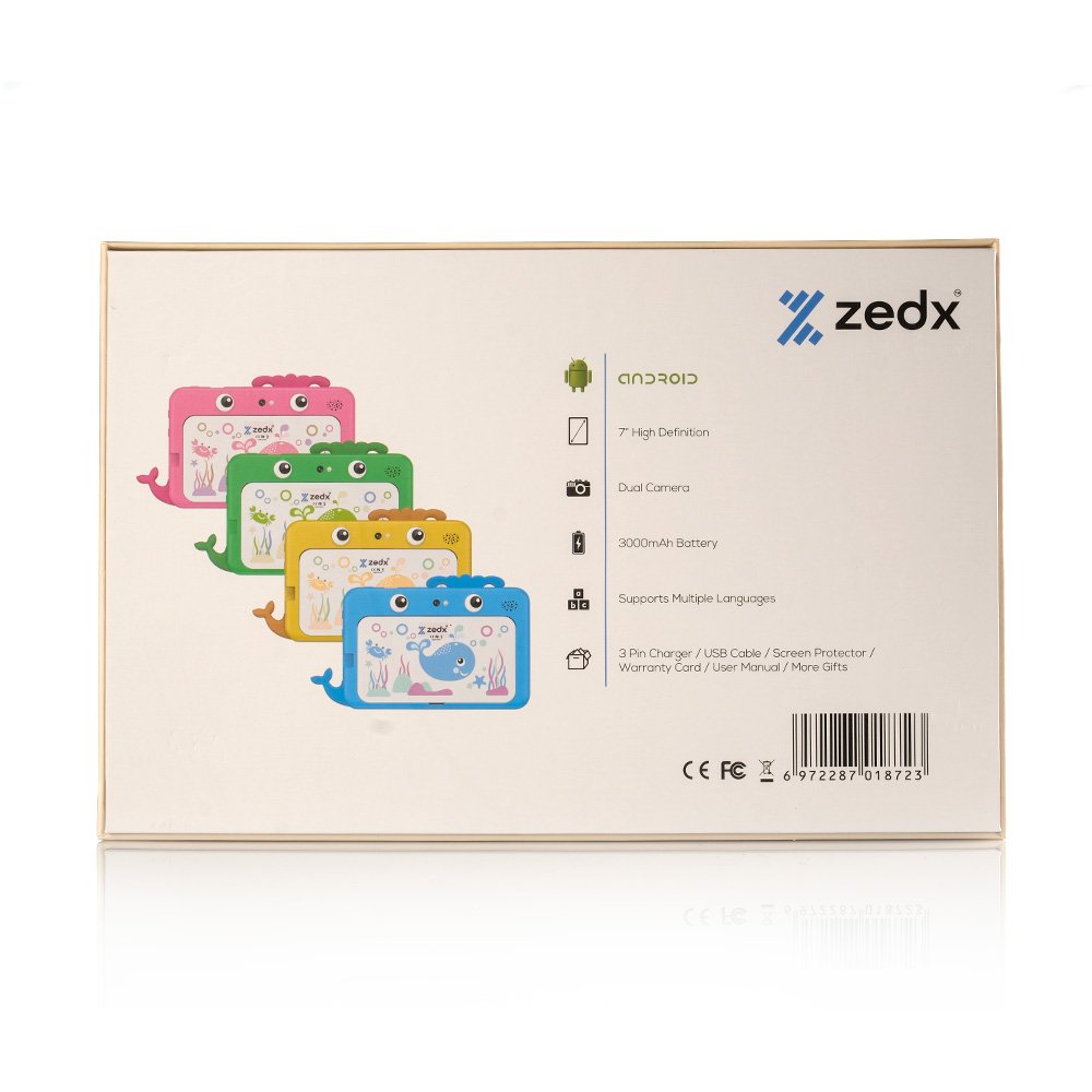 ZEDX KIDS TAB AT Z101 7Inch Display 4GB 64GB Storage - Classy Blue - Image 3