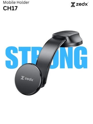 ZEDX Bendable Car Magnetic Phone Holder Black-CH17