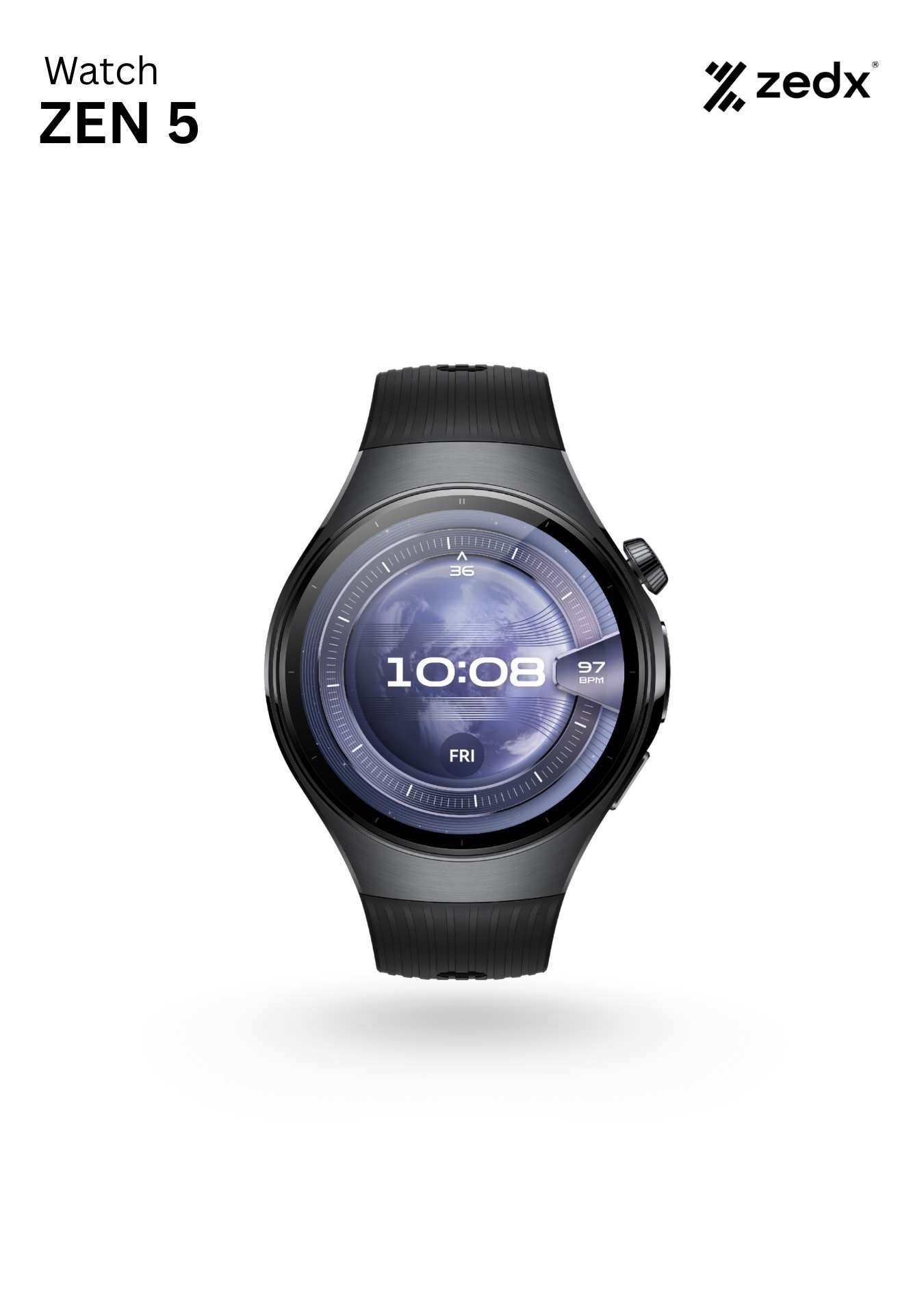 ZEDX Zen 5 Watch 46mm