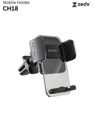 ZEDX CH18 Air Vent Phone Holder | Transparent Air Vent Mobile Phone Holder for Car
