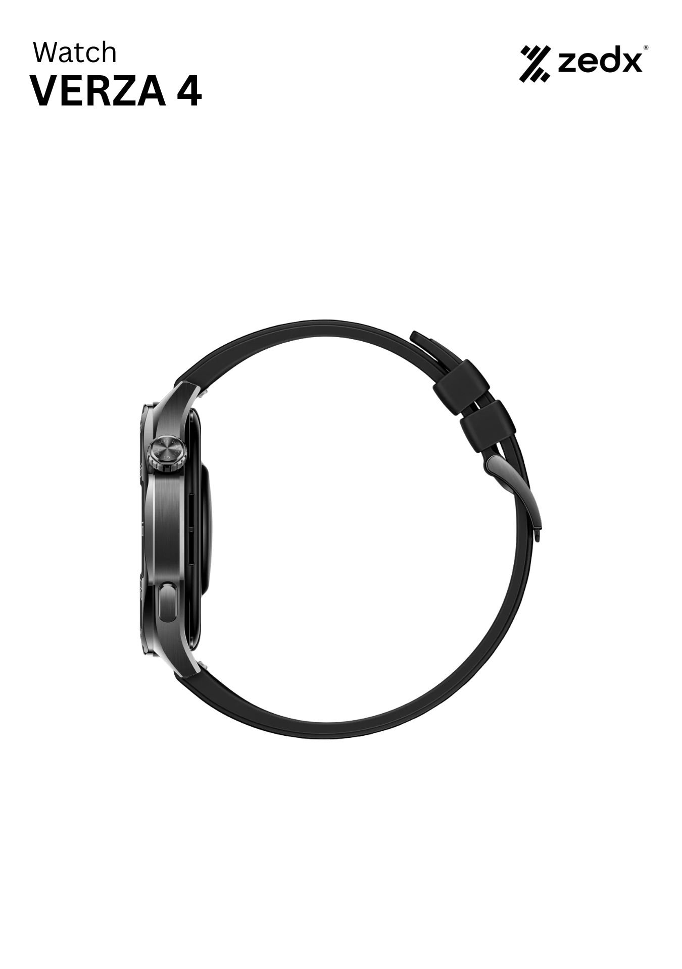 ZEDX VERZA 4 - Real AMOLED 1.43" Screen - LUNAR BLACK - Image 2