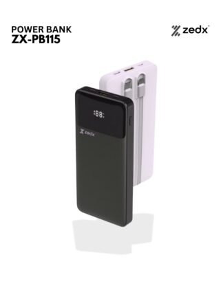 ZEDX POWER STORAGE ZX-PB115 | 10000mAh| Slim Power bank