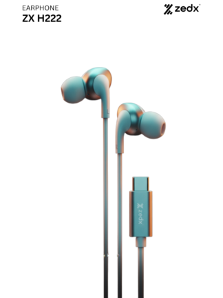 ZEDX Zx-h222 USB-C Stereo earphones