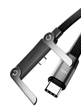 ZEDX 2-in-1 Stand Charging Cable (240W Super Fast Charging)